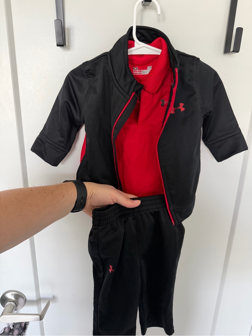 Under Armour Black & Red Kids 3-Piece Active Set